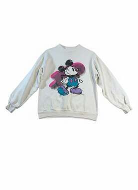 Vintage Disney Mickey Mouse Sweatshirt USA Parks Exclusive 90s Small